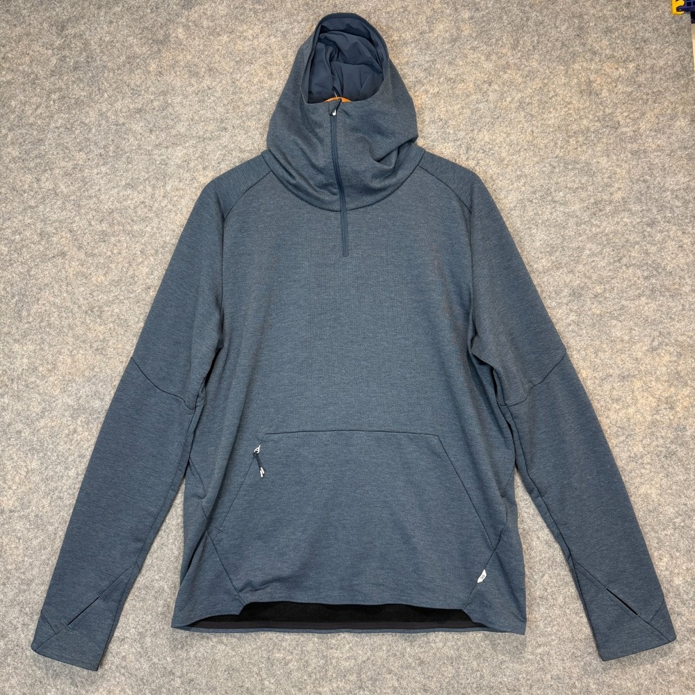 On Cloud Hoodie Mens XL Performance 1/4 Zip Sweatshirt Running Workout Gym Train